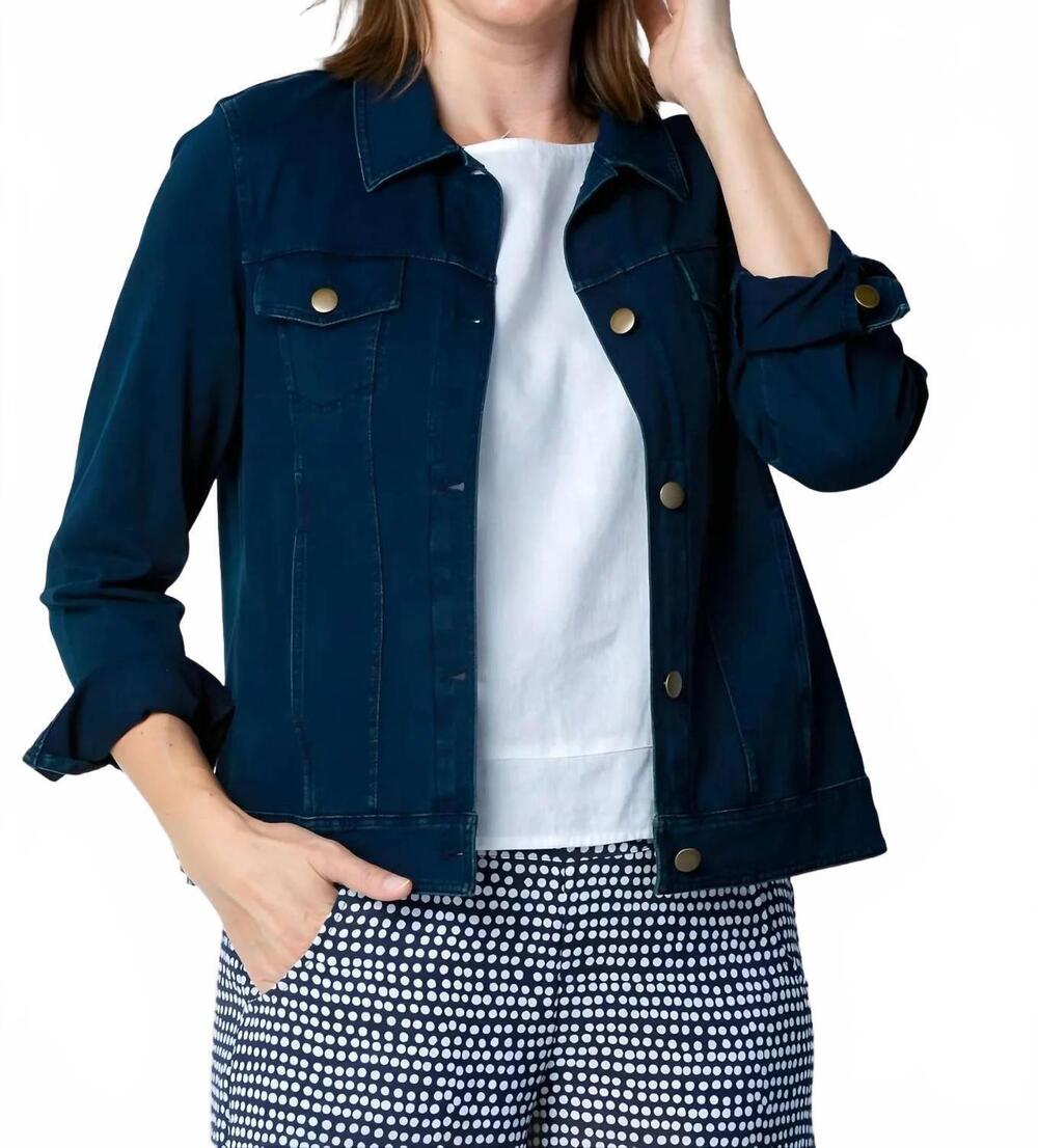 NEW HABITAT stonewash city knits jean jacket - plus in denim